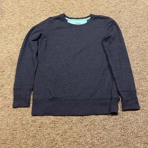 Size Small, comfy crewneck. Navy blue